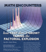 2015 Sept 2 – Benedict Gross – How Fast Does It Grow? Taming the Factorial Explosion