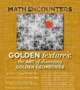 2019 January 2 — “Golden Textures: The Art of Dissecting Golden Geometries” with Doug McKenna